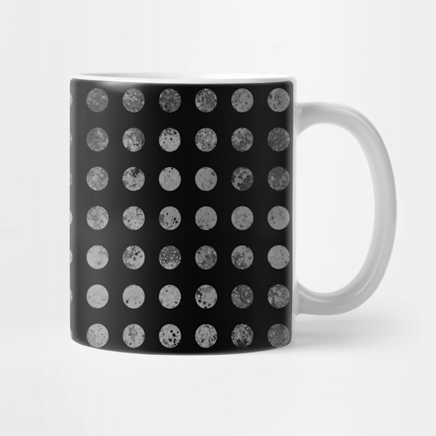 Dark Polka Dots Pattern by DeneboArt